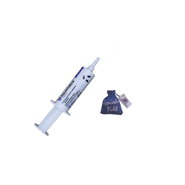 Solutie gel Maxforce Envu 20 gr, pentru combaterea gandacilor de bucatarie rosu, maro, negru si gandacul de canal si sac lavanda LF 10 gr