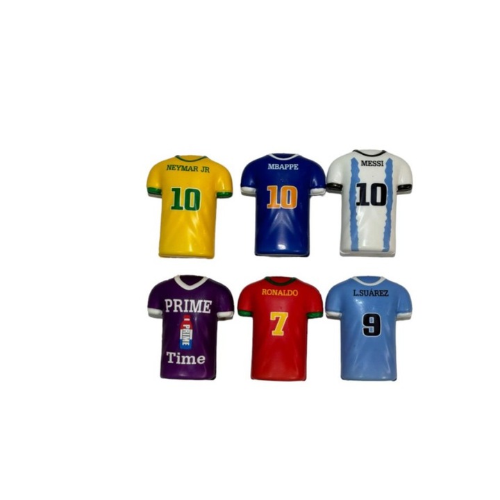 Jucarie Squishy Tricou Fotbalist Set 6, Multicolor