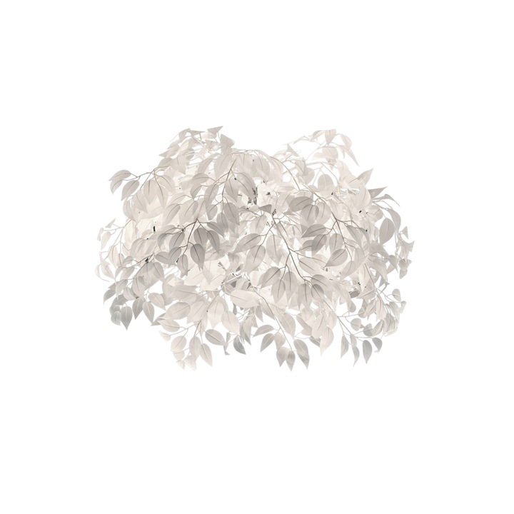 Lustra deosebita LEAVY, Trio, Aspect de Frunze, Culoare Alb, exclus 3x E14 · maxim 28W