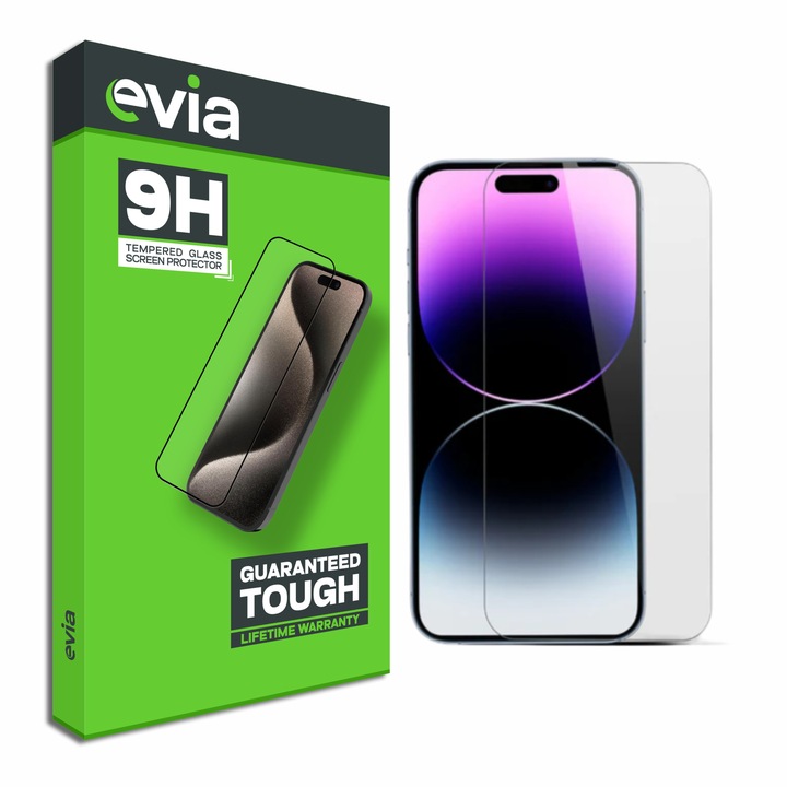 Folie AntiShock compatibila cu iPhone 13 mini, Evia Protect, Displex Real Glass, B52, Hard Glass, Clear