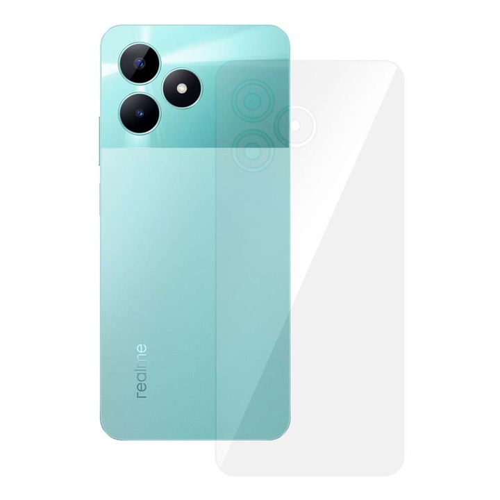 SILKASE hátfólia Realme C51-hez, hátvédő, megújuló szilikon