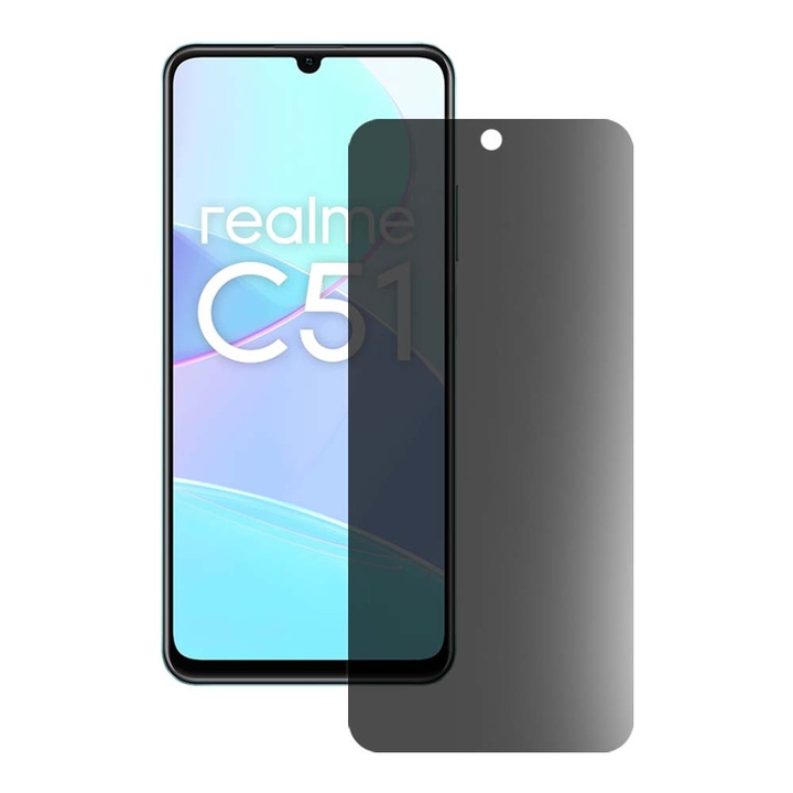 SILKASE matt adatvédő fólia Realme C51-hez, képernyővédő, szilikon