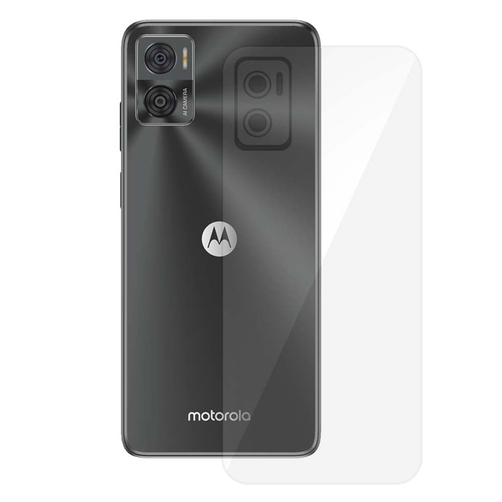 SILKASE hátfólia Motorola Moto E22i-hez, hátvédő, megújuló szilikon