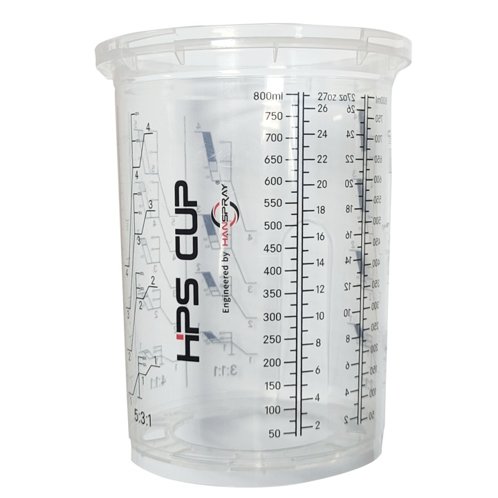 Rezerva pahar gradat, HPS CUP, transparent, 400 ml
