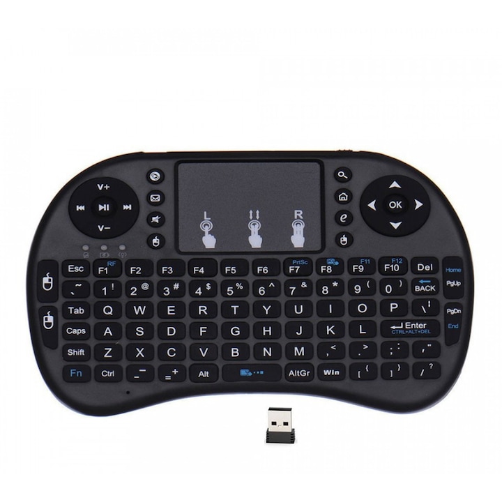 Mini Tastatura Wireless cu Conectivitate prin Bluetooth Glixicom Mufa USB Compatibila cu Android Laptop Smart TV Tableta sau Telefon