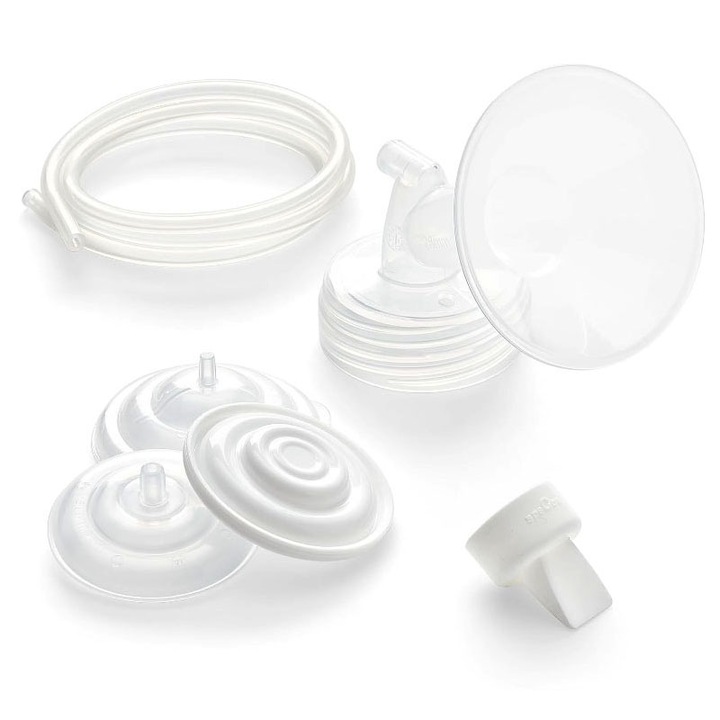 Set accesorii pompa alaptare, Rqiurpn, Compatibile cu Spectra, 28mm, Transparent
