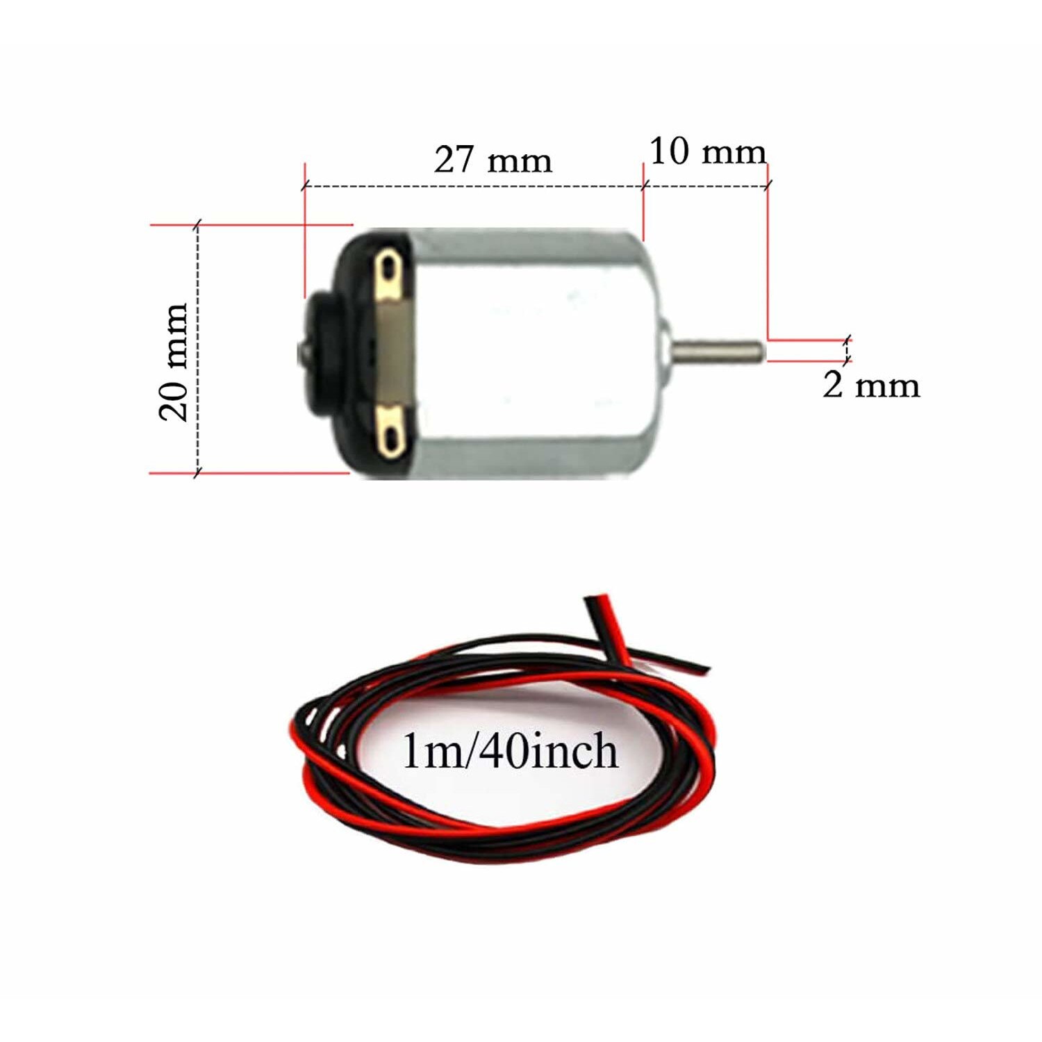 Комплект от 8 DC мотора 1.5V-6V, 15000-16500 RPM, с 8 кутии с държач за ...