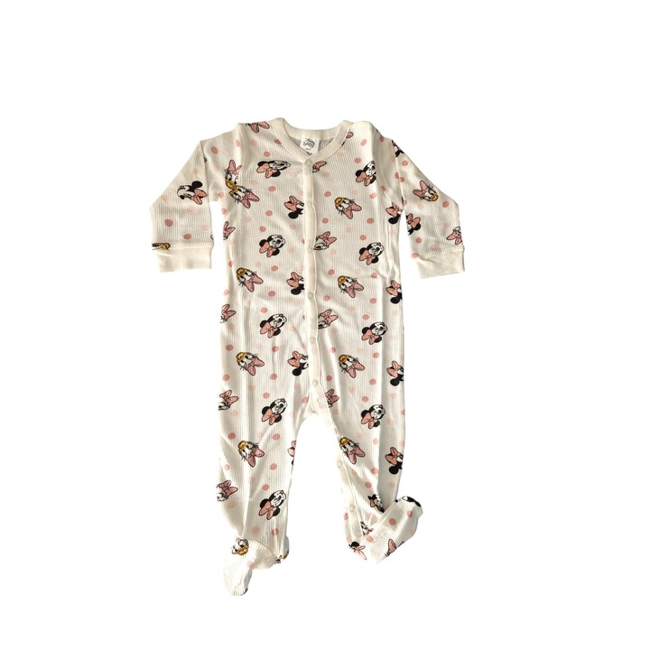 Gyermek jumpsuit, 100% pamut, többszínű, Minnie Mouse, Többszínű