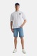 UCLA, Tricou de bumbac cu decolteu la baza gatului Alves, Alb optic, 2XL