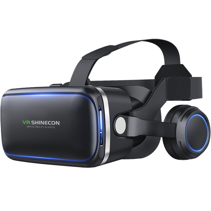 VR очила „всичко в едно“, SIHOiSi, HD лещи, 222×205×99 мм, Черни
