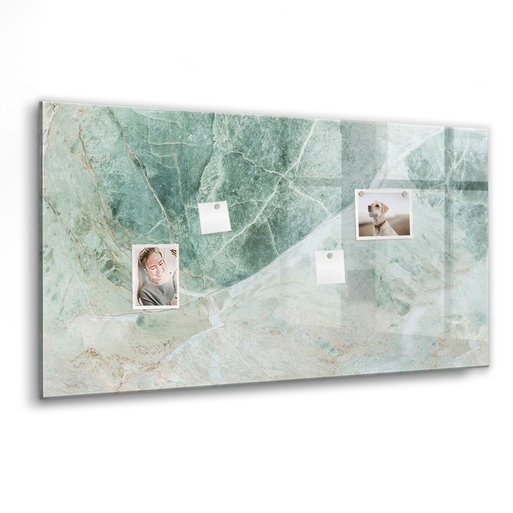 Tabla magnetica, Coloray, Suprafata de marmura, Multicolor, 120 x 60 cm, Magneti, Marker negru, 010640700040300032057