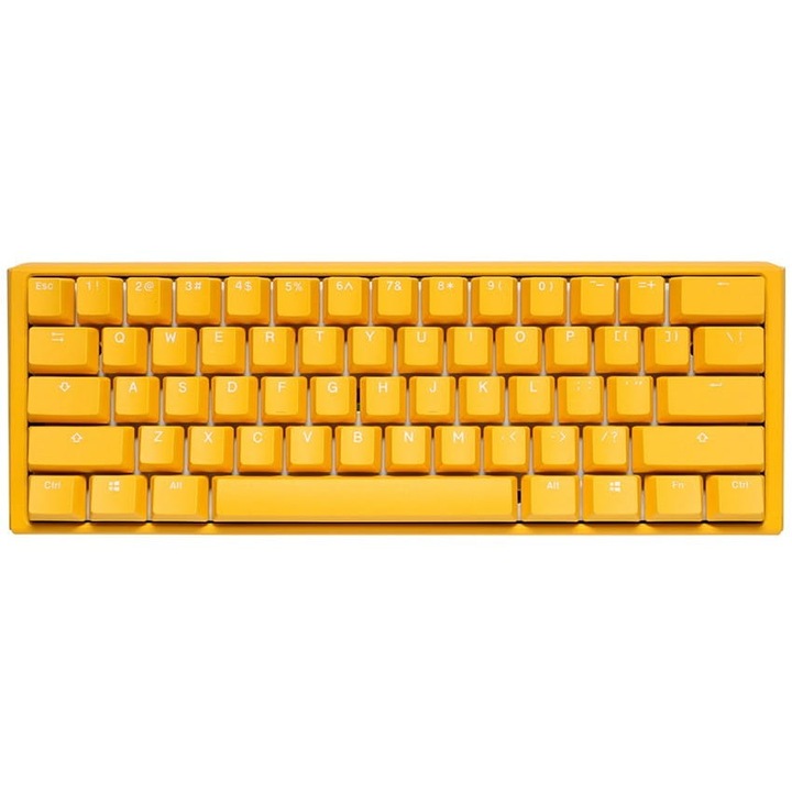 Ducky One 3 sárga mini játékbillentyűzet, RGB LED - MX-fekete (USA)