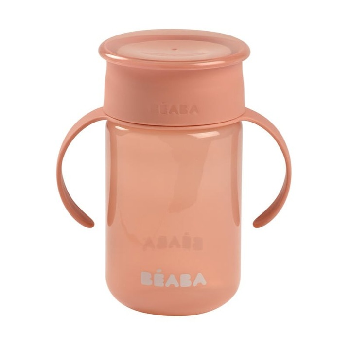 Beaba Blue tanulópohár babáknak, 340ml, pink