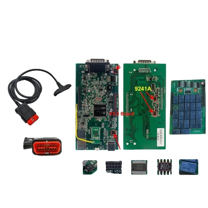 Set tester auto Pro Tcs, Conectivitate Bluetooth, Releu NEC, Multicolor, 50x60''