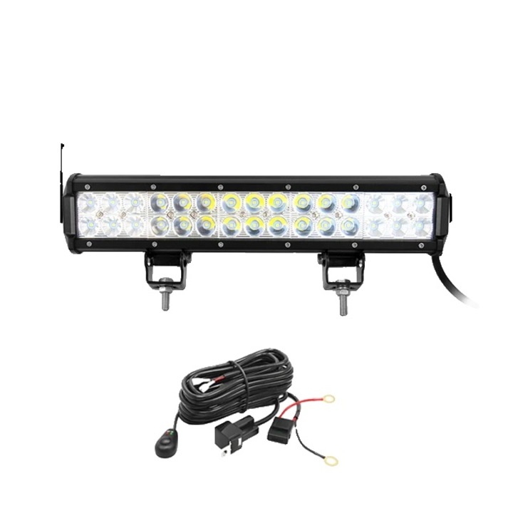 Bara de lumina LED pentru off-road, 15inch 90W, IP67, 6000K alb, 30x30.000 ore