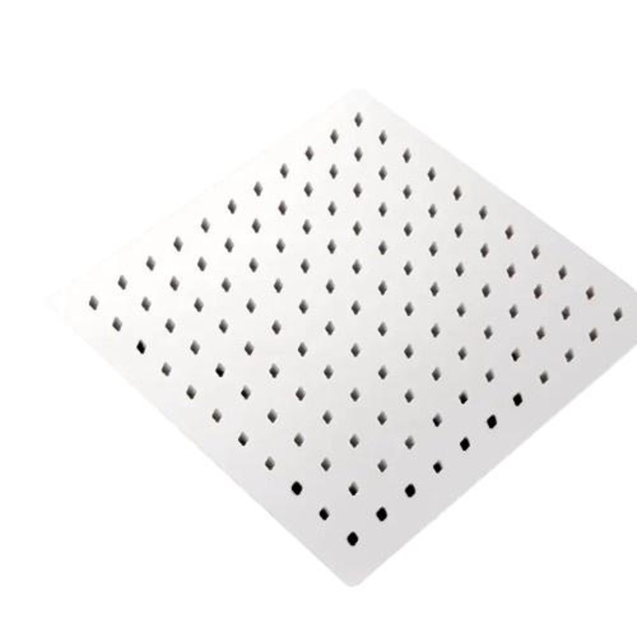 Para de dus efect ploaie, schimbare culoare LED, ultra-subtire, crom, 16 inch