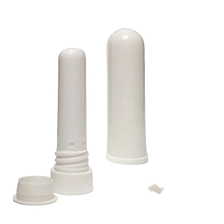 Set 500 tuburi inhalatoare nazale, reutilizabile, albe, 6.5x1.6cm, cu fitil de bumbac