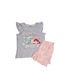Детска пижама с къс ръкав, памучна, многоцветна, Ariel, Disney, Многоцветен