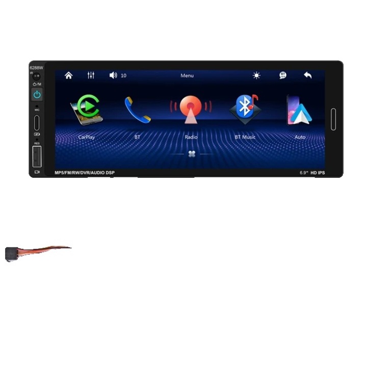 Радио за кола, съвместимост с Carplay, Bluetooth свързаност, С 12 LED камера