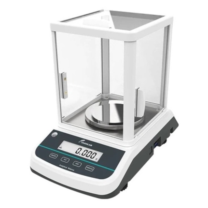 Cantar analitic de laborator JOANLAB FA3003S, precizie 0.001g, dual display cu iluminare, inox, 300g
