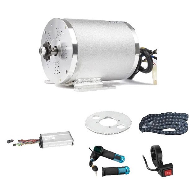 Kit Motor Electric pentru Trotineta, 3000W, aluminiu, impermeabil