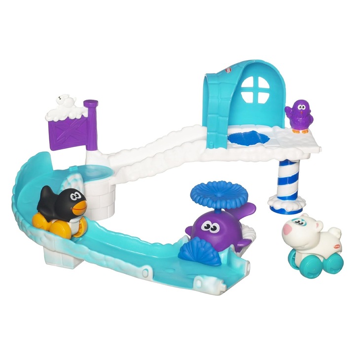 Playskool Wheel Pals Polar Party játékkészlet 516507 ML1-12-2, pálya, 18 hónaposnál idősebb, 30 x 25 cm, többszínű