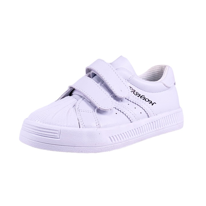 Gyerek tornacipő Chippo Kids 33041, 15-361, 25-30, Eco bőr, Fehér, 30-as méret, 18,5 cm