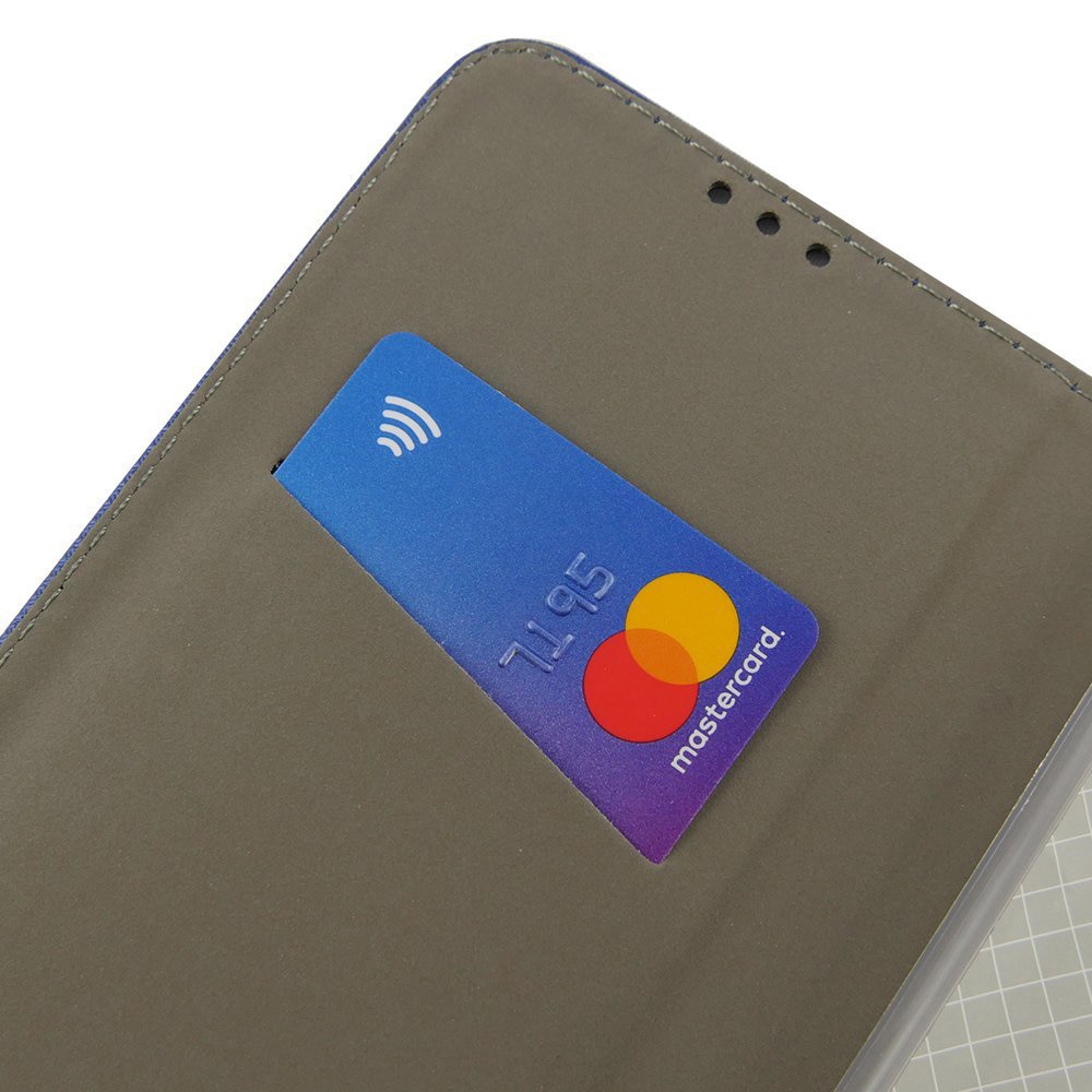 Set husa carte Comando Book si folie silicon compatibila cu Samsung Galaxy A71, Inchidere magnetica, Buzunar interior pentru card, Flip stand, Protectie completa si practica, Negru
