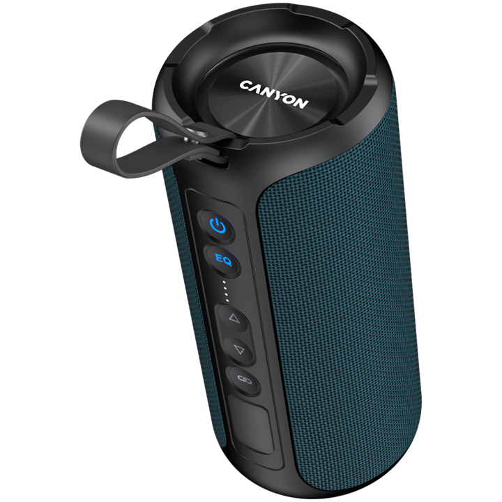 CANYON OnMove 15, Bluetooth speaker, Dark blue, IPX6,2*20W,7.4V 2600mah battery, EQ, TWS, AUX, Hand-free CNE-CBTSP15BK