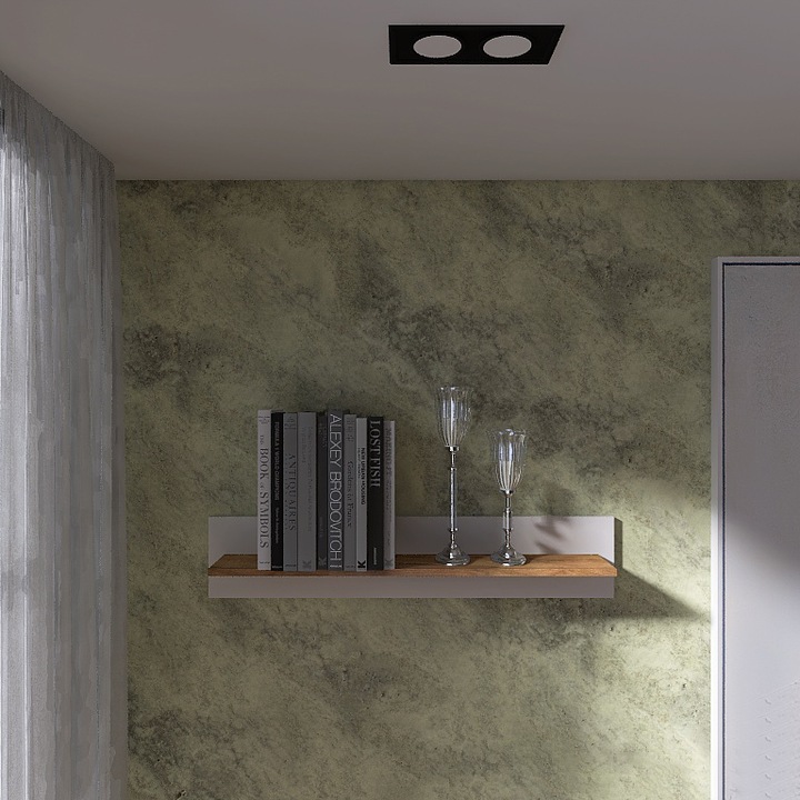 Етажерка рафт Нордик-1000, Еверест, 100x18x20 см, Крафт Дъб Златен, Бяло