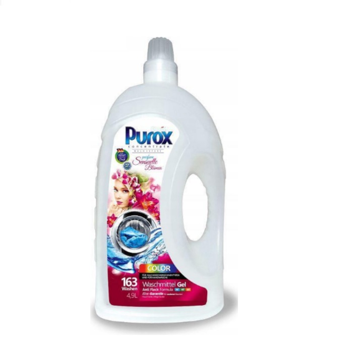 PUROX COLOR színes mosógél parfümmel, 4,9L