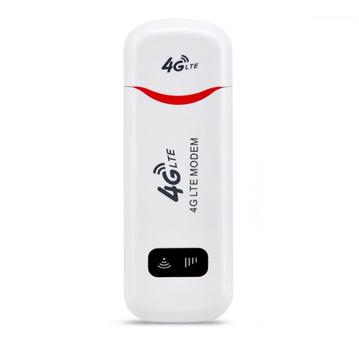 4G LTE USB WiFi модем, специален MR™, преносим, слот за SIM карта, висока скорост 150 Mbps, бял