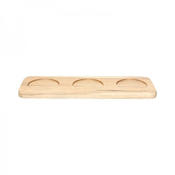 Platou compartimentat pentru boluri si sosiere, Mignon Legno, 32x11 cm