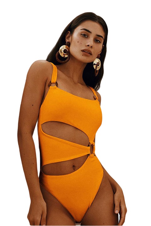 994271435Costum de Baie Intreg Mixbo, Electric Orange, marime L, Orange Magma