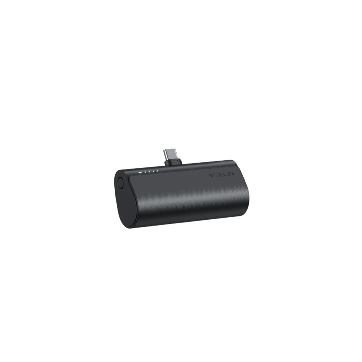 Acumulator Extern VEGER Mini Plug On W0556 1x UBS-C 5000mAh Negru