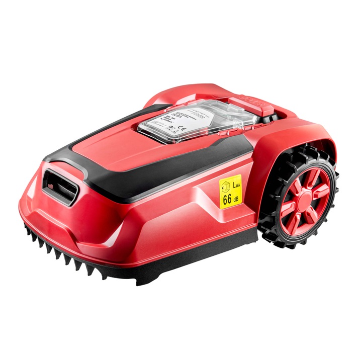 Косачка робот безчеткова Raider RD-RLM44, 180mm, 20V, 2Ah, 400m2, Червен/Черен