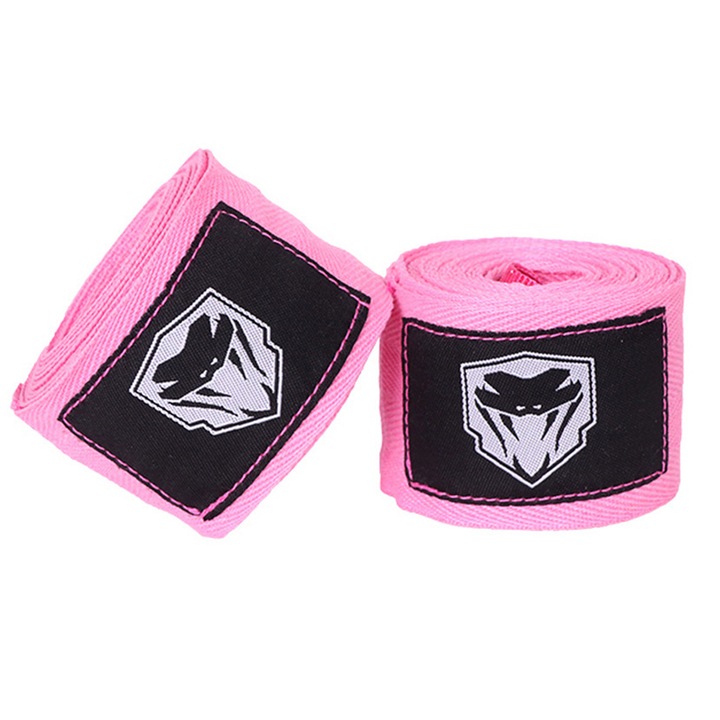 Set 2 Bandaje, AllizBan, 5 metri, Coton elastic super confortabil si usor, Roz