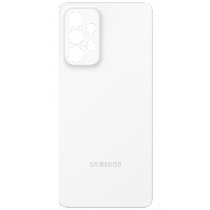 Capac spate compatibil cu Samsung Galaxy A53 5G, plastic, Alb
