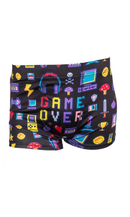 Boxeri barbati Gamming Icons, Negru32`, Negru