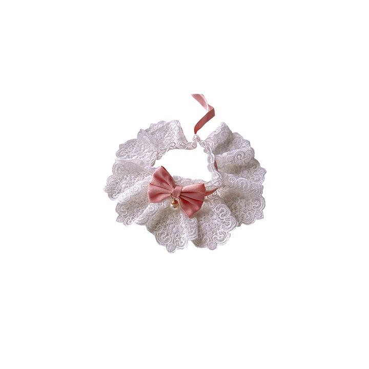 Macskaruha, sifon, fehér/rózsaszín, XS