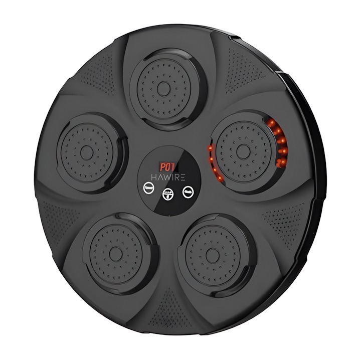 Box muzical electronic HAWIRE HJ-003, Conexiune bluetooth, Pentru copii si adulti, Antrenamente de box si fitness, Manusi Incluse, Incarcare USB, Negru