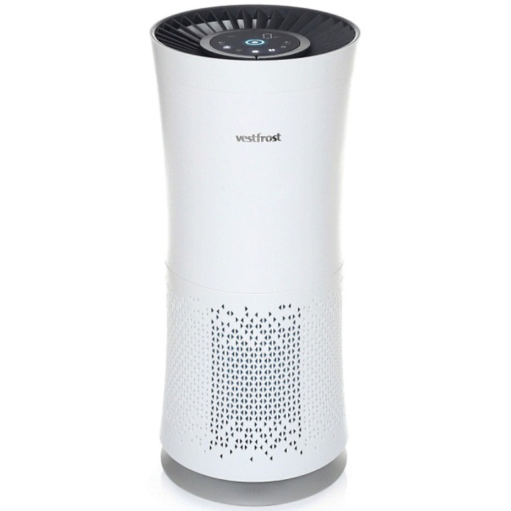 Purificator de aer Vestfrost VPA1Z40WH, CADR 350 mc/h, WiFi, Prefiltru, HEPA, Senzori PM 1, PM 2.5, PM 10, TVOC, Alb