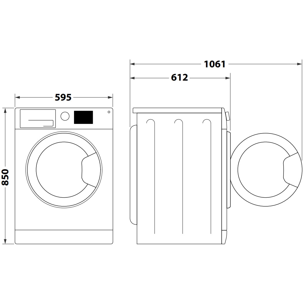 Masina de spalat rufe Indesit INNEX BWE 81295X WV EE, 8 kg, 1200 rpm, Clasa B, Push&Go, Motor Inverter, Alb