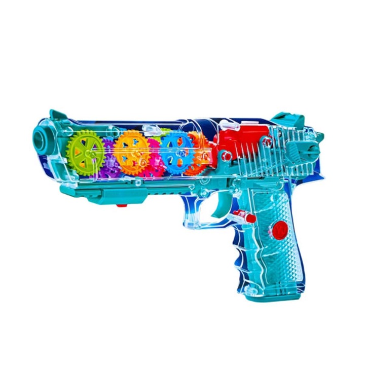 Pistol cu carcasa transparenta Virtual Trend®, cu lumina si sunet