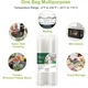 Set 4 role pungi pentru vidat si sigilat alimente @Selling Depot, conservare alimente, legume, fructe, mancare, compatibilitate universala, rezistent la caldura si inghet, 500x15 cm