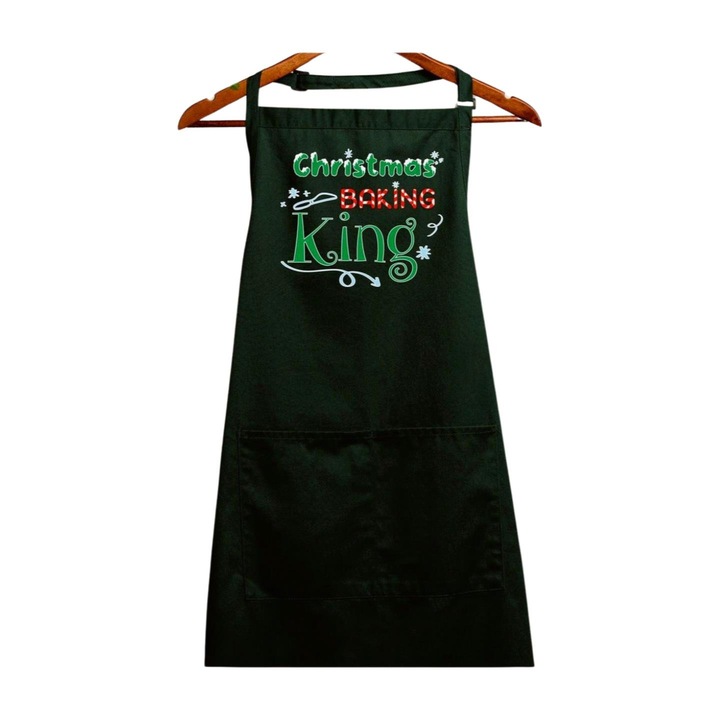 Sort rege pentru copt de Craciun, verde inchis, 90 x 76 cm