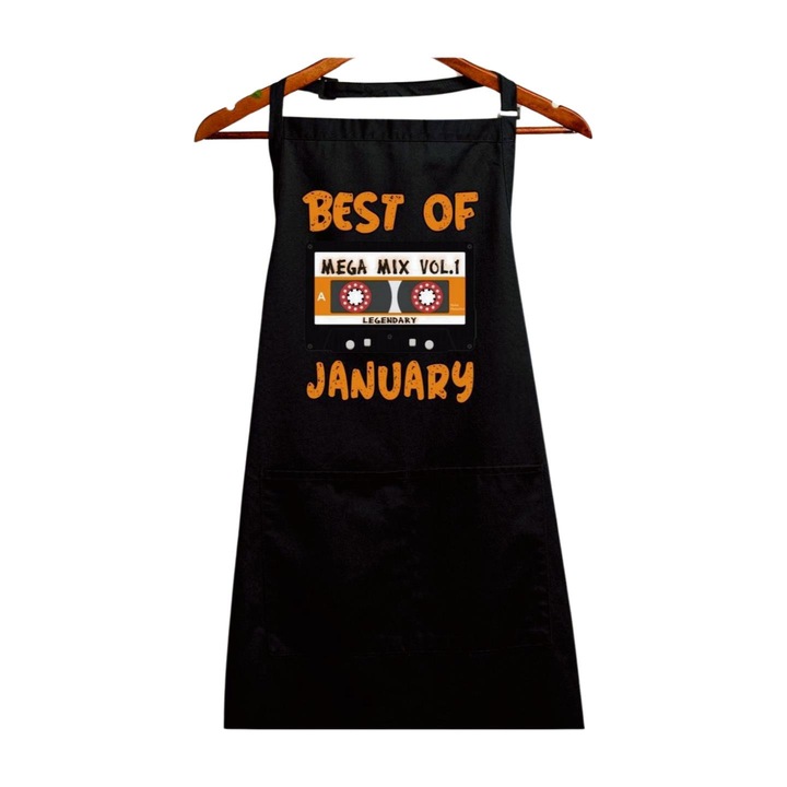 Sort best of cassette ianuarie, negru, 90 x 76 cm