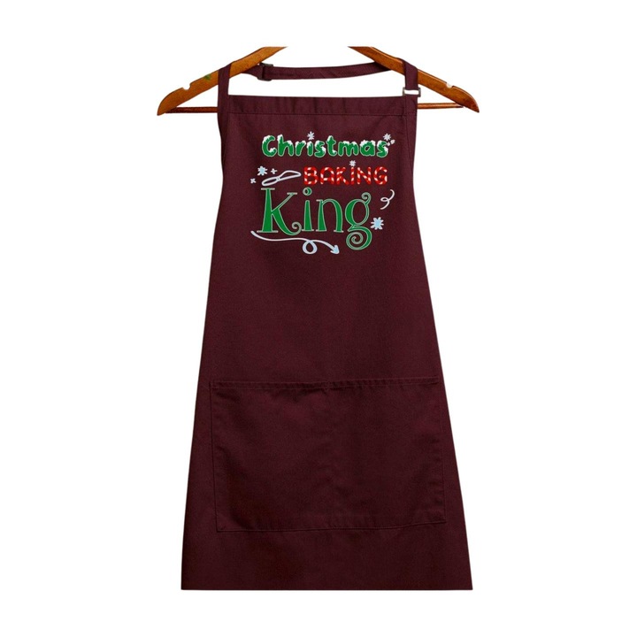 Sort rege pentru copt de Craciun, visiniu, 90 x 76 cm