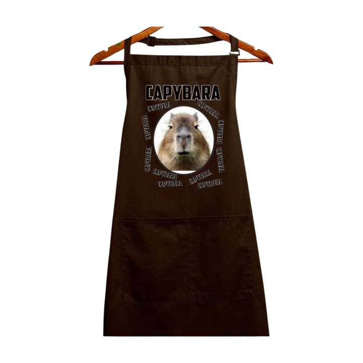 Sort Capybara, Maro inchis, 90 x 76 cm