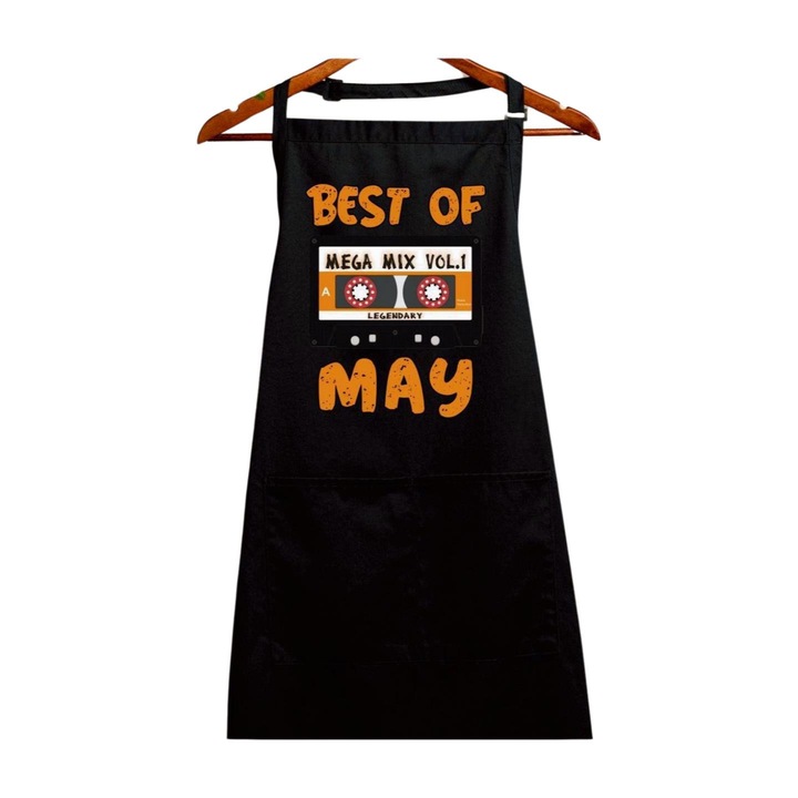 Sort Best of May, negru, 90 x 76 cm